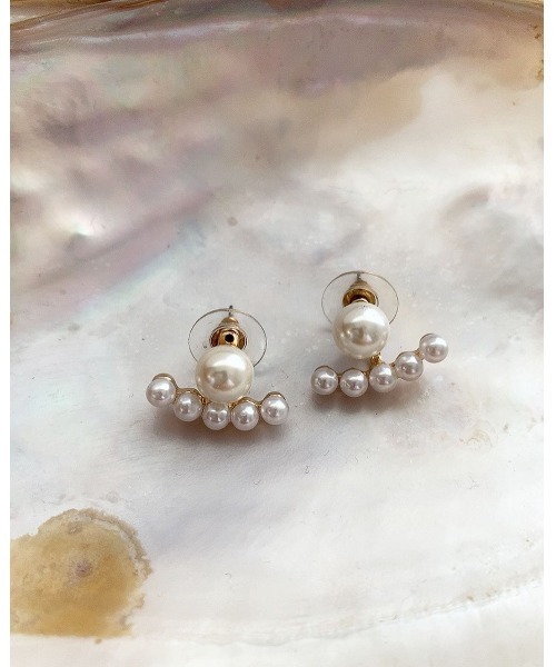 mou（モウ）の「2wayパールレーンピアス（ピアス（両耳用）・レディース・ホワイト・FREE）」の7枚目の写真