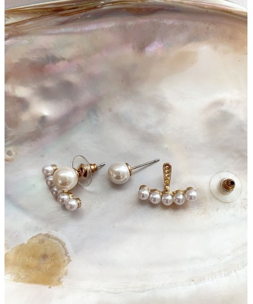 mou（モウ）の「2wayパールレーンピアス（ピアス（両耳用）・レディース・ホワイト・FREE）」の10枚目の写真
