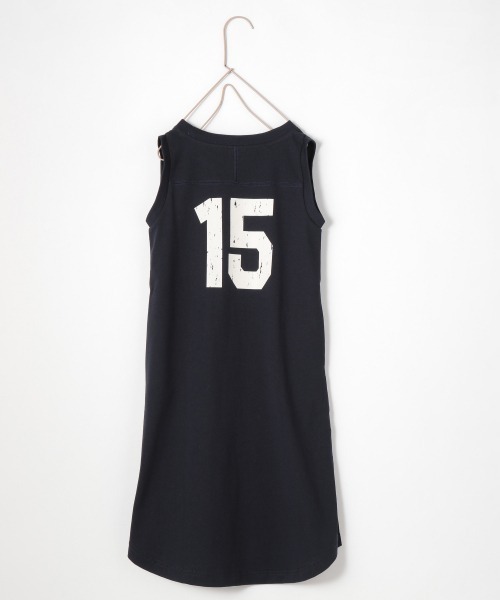 LOWRYS FARM（ローリーズファーム）の「ナンバリングワンピース　956897（ワンピース・キッズ・ネイビー/ブラウン/グリーン・110cm/120cm/130cm/140cm/150cm）」の3枚目の写真