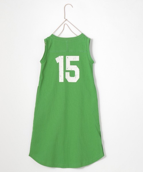 LOWRYS FARM（ローリーズファーム）の「ナンバリングワンピース　956897（ワンピース・キッズ・ネイビー/ブラウン/グリーン・110cm/120cm/130cm/140cm/150cm）」の2枚目の写真