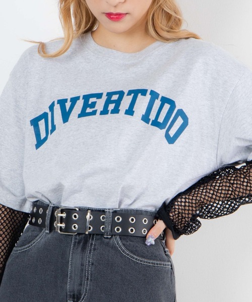 WEGO(ウィゴー)の「WEGO/グラフィックショートTシャツ(Tシャツ/カットソー・レディース・スミクロ/ダークグリーン/その他1/ワイン/ホワイト/ネイビー/オートミール・SMALL/MEDIUM)」の11枚目の写真