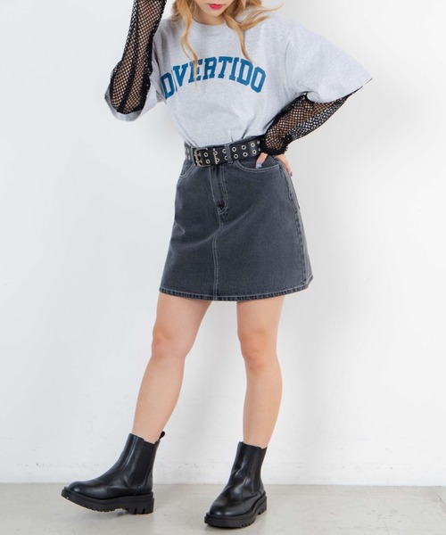 WEGO(ウィゴー)の「WEGO/グラフィックショートTシャツ(Tシャツ/カットソー・レディース・スミクロ/ダークグリーン/その他1/ワイン/ホワイト/ネイビー/オートミール・SMALL/MEDIUM)」の9枚目の写真