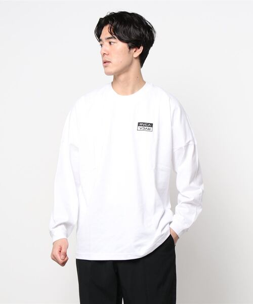 RVCA（ルーカ）の「WEB限定【ムラサキスポーツ別注】 RVCA/ルーカ オーバーサイズ バックプリントロンT BB042-065（Tシャツ/カットソー・メンズ・ホワイト/ブラック/グリーン・S/M/L）」の7枚目の写真