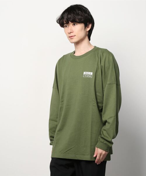 RVCA（ルーカ）の「WEB限定【ムラサキスポーツ別注】 RVCA/ルーカ オーバーサイズ バックプリントロンT BB042-065（Tシャツ/カットソー・メンズ・ホワイト/ブラック/グリーン・S/M/L）」の6枚目の写真
