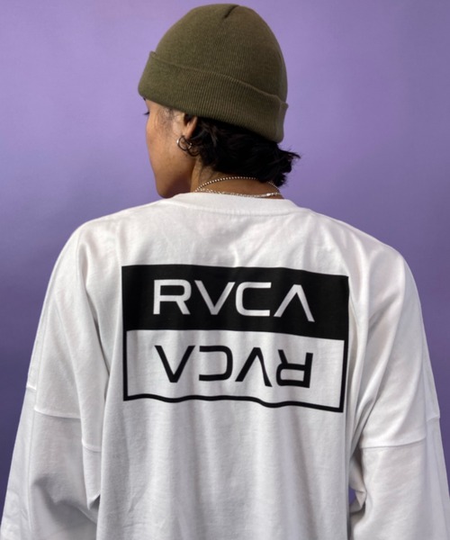 RVCA（ルーカ）の「WEB限定【ムラサキスポーツ別注】 RVCA/ルーカ オーバーサイズ バックプリントロンT BB042-065（Tシャツ/カットソー・メンズ・ホワイト/ブラック/グリーン・S/M/L）」の8枚目の写真