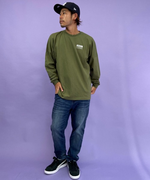 RVCA（ルーカ）の「WEB限定【ムラサキスポーツ別注】 RVCA/ルーカ オーバーサイズ バックプリントロンT BB042-065（Tシャツ/カットソー・メンズ・ホワイト/ブラック/グリーン・S/M/L）」の9枚目の写真