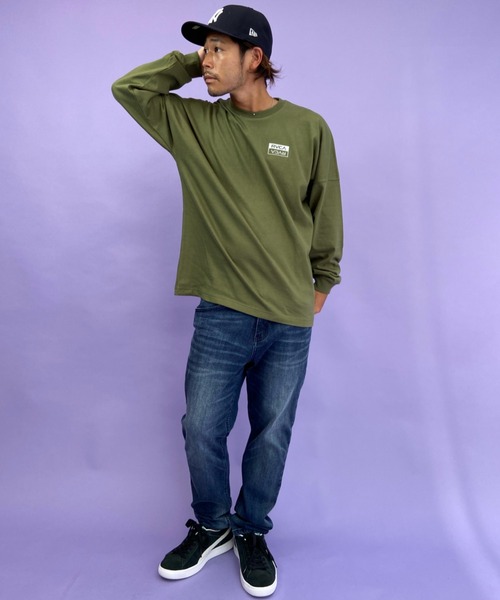 RVCA（ルーカ）の「WEB限定【ムラサキスポーツ別注】 RVCA/ルーカ オーバーサイズ バックプリントロンT BB042-065（Tシャツ/カットソー・メンズ・ホワイト/ブラック/グリーン・S/M/L）」の10枚目の写真