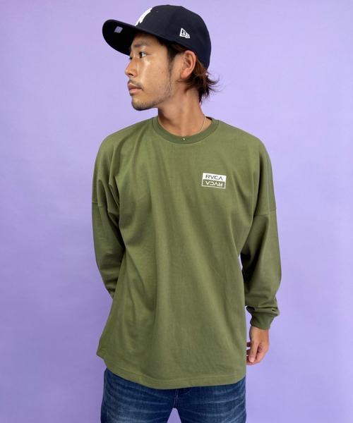 RVCA（ルーカ）の「WEB限定【ムラサキスポーツ別注】 RVCA/ルーカ オーバーサイズ バックプリントロンT BB042-065（Tシャツ/カットソー・メンズ・ホワイト/ブラック/グリーン・S/M/L）」の11枚目の写真