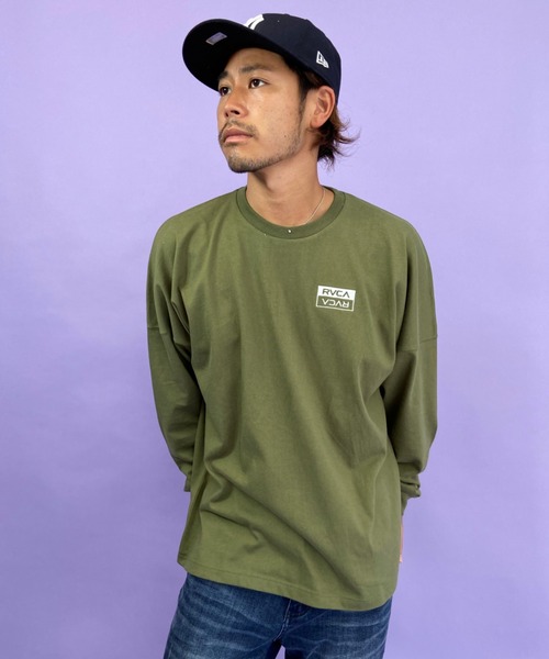 RVCA（ルーカ）の「WEB限定【ムラサキスポーツ別注】 RVCA/ルーカ オーバーサイズ バックプリントロンT BB042-065（Tシャツ/カットソー・メンズ・ホワイト/ブラック/グリーン・S/M/L）」の12枚目の写真