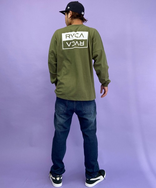 RVCA（ルーカ）の「WEB限定【ムラサキスポーツ別注】 RVCA/ルーカ オーバーサイズ バックプリントロンT BB042-065（Tシャツ/カットソー・メンズ・ホワイト/ブラック/グリーン・S/M/L）」の14枚目の写真