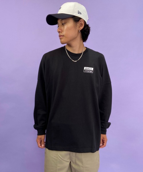 RVCA（ルーカ）の「WEB限定【ムラサキスポーツ別注】 RVCA/ルーカ オーバーサイズ バックプリントロンT BB042-065（Tシャツ/カットソー・メンズ・ホワイト/ブラック/グリーン・S/M/L）」の22枚目の写真
