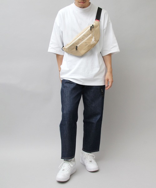 KANGOL（カンゴール）の「スケートボード カラフルロゴ メッシュポケット ウエストバッグ / プラスチックプレートチャーム付き（ボディバッグ/ウエストポーチ・メンズ・ブラック/ベージュ/ブラック系その他・FREE）」の21枚目の写真