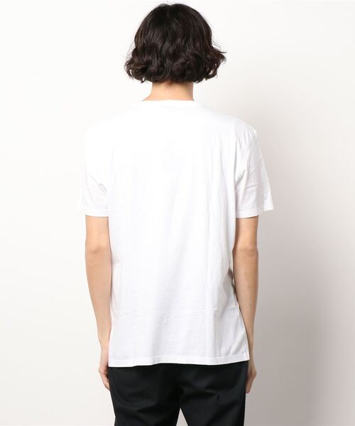 SISLEY(シスレー)の「型押し半袖Tシャツ・カットソー(Tシャツ/カットソー・メンズ・ホワイト/ホワイト系その他/スミクロ・LARGE/SMALL/MEDIUM/X-LARGE)」の5枚目の写真