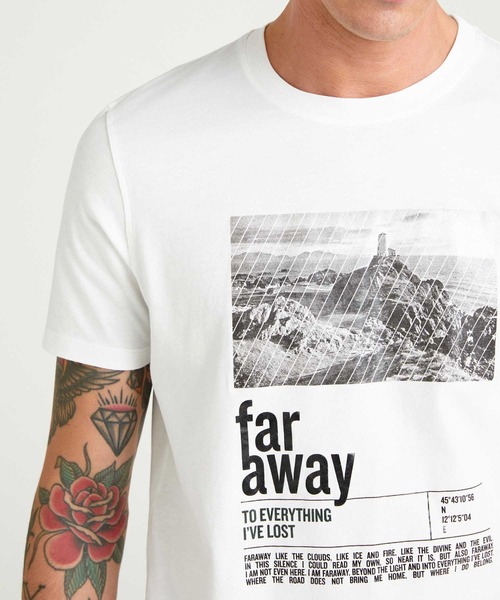 SISLEY(シスレー)の「型押し半袖Tシャツ・カットソー(Tシャツ/カットソー・メンズ・ホワイト/ホワイト系その他/スミクロ・LARGE/SMALL/MEDIUM/X-LARGE)」の14枚目の写真