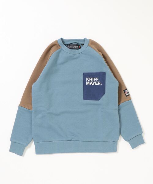 KRIFF MAYER Kid's Collection(クリフメイヤーキッズコレクション)の「WEB限定ポケットロゴスウェット(スウェット・キッズ・グレー/ブルー/ナチュラル/チャコール・120/130/140/150/160/170)」の19枚目の写真