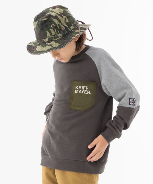 KRIFF MAYER Kid's Collection(クリフメイヤーキッズコレクション)の「WEB限定ポケットロゴスウェット(スウェット・キッズ・グレー/ブルー/ナチュラル/チャコール・120/130/140/150/160/170)」の21枚目の写真