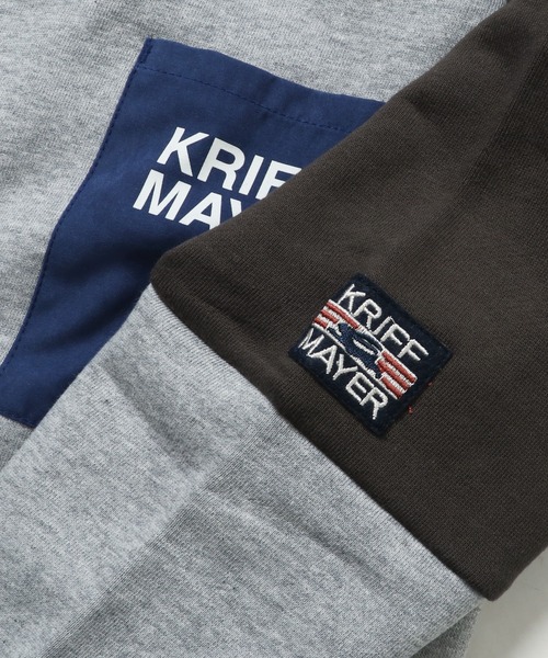 KRIFF MAYER Kid's Collection(クリフメイヤーキッズコレクション)の「WEB限定ポケットロゴスウェット(スウェット・キッズ・グレー/ブルー/ナチュラル/チャコール・120/130/140/150/160/170)」の13枚目の写真