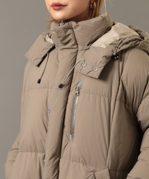 F/CE. （エフシーイー）の「F/CE. /エフシーイー  FT LONG DOWN HOODIE　 FT ロング ダウン フーディ（ダウンジャケット/コート・レディース・ブラック/セージグリーン/アーミー・SMALL）」の4枚目の写真