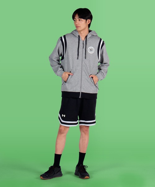 UNDER ARMOUR(アンダーアーマー)の「UAライバルフリース フルジップ フーディー アルママイタ(トレーニング/メンズ)(スウェット・メンズ・ブラック/グレー・XL/S/M/3XL/XXL/L)」の10枚目の写真