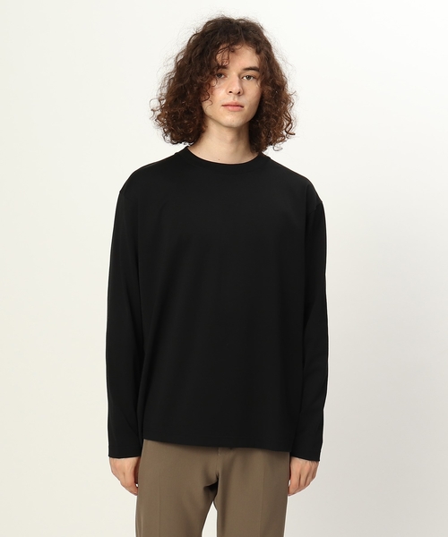 tk.TAKEO KIKUCHI（ティーケータケオキクチ）の「◆ウルティマコットンTシャツ(長袖)（Tシャツ/カットソー・メンズ・チャコールグレー/サンドベージュ/ブラック/オフホワイト/ライトベージュ/グレー・02/03/01）」の11枚目の写真