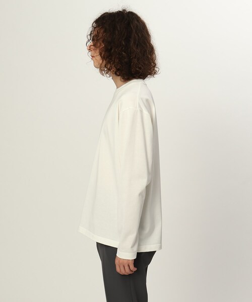 tk.TAKEO KIKUCHI（ティーケータケオキクチ）の「◆ウルティマコットンTシャツ(長袖)（Tシャツ/カットソー・メンズ・チャコールグレー/サンドベージュ/ブラック/オフホワイト/ライトベージュ/グレー・02/03/01）」の13枚目の写真