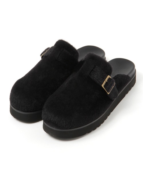 niko and...（ニコアンド）の「オリジナルサボサンダル（サンダル・レディース・ブラック/ブラウン・MEDIUM/LARGE）」の2枚目の写真