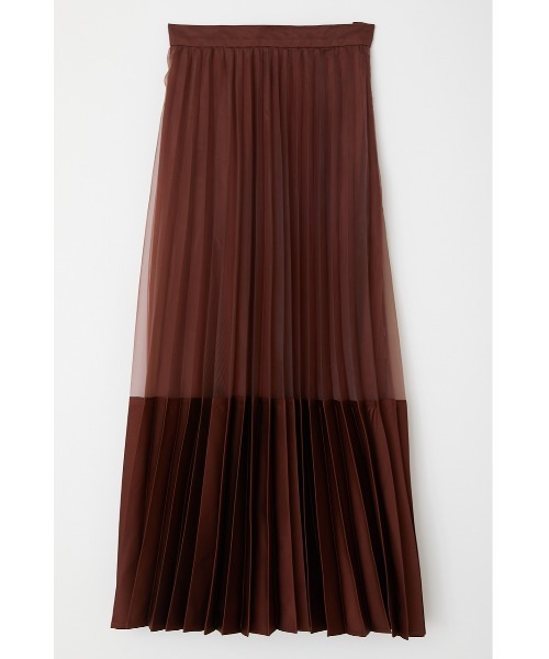 rienda(リエンダ)の「ミックスマテリアルプリーツスカート(スカート・レディース・ライトブルー/ブラック/ブラウン・SMALL/MEDIUM)」の5枚目の写真