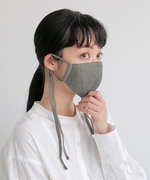 LOWRYS FARM（ローリーズファーム）の「リボンマスク／ＭＡ　216079（マスク・レディース・アイボリー/グレー/ベージュ・FREE）」の3枚目の写真