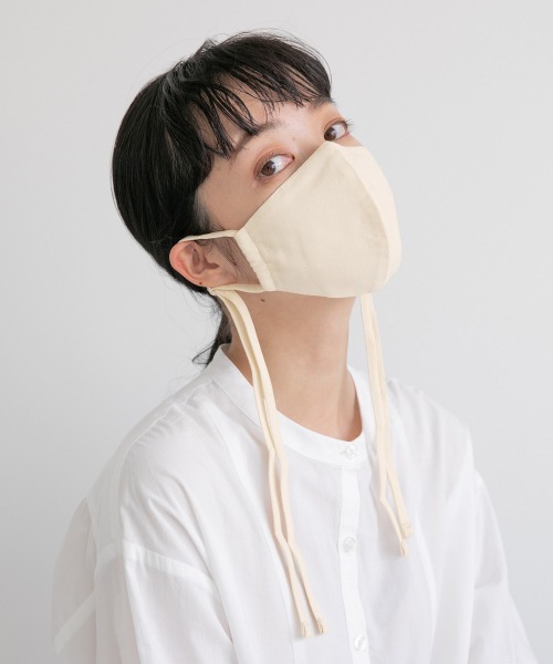 LOWRYS FARM（ローリーズファーム）の「リボンマスク／ＭＡ　216079（マスク・レディース・アイボリー/グレー/ベージュ・FREE）」の4枚目の写真