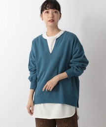 LOWRYS FARM | スエードタッチスキッパープルオーバー　219241(スウェット)