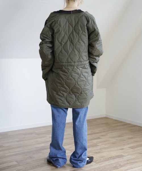 UNFIELD（アンフィールド）の「【UNFIELD キルティングブルゾン】（ブルゾン・レディース・ブラック/カーキ・FREE）」の7枚目の写真