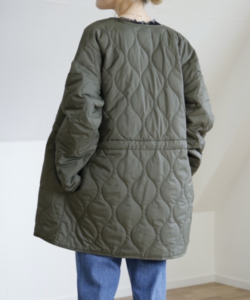 UNFIELD（アンフィールド）の「【UNFIELD キルティングブルゾン】（ブルゾン・レディース・ブラック/カーキ・FREE）」の15枚目の写真