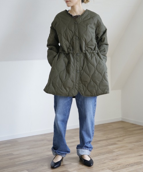 UNFIELD（アンフィールド）の「【UNFIELD キルティングブルゾン】（ブルゾン・レディース・ブラック/カーキ・FREE）」の9枚目の写真