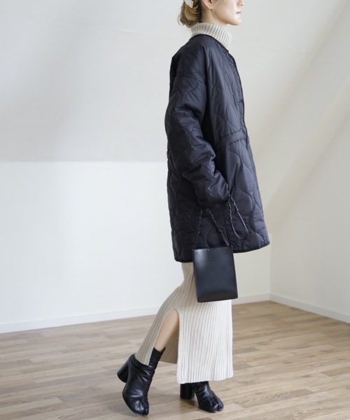 UNFIELD（アンフィールド）の「【UNFIELD キルティングブルゾン】（ブルゾン・レディース・ブラック/カーキ・FREE）」の14枚目の写真