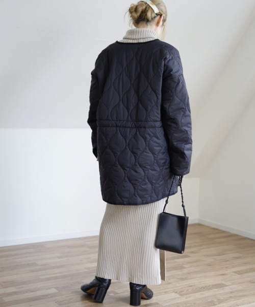 UNFIELD（アンフィールド）の「【UNFIELD キルティングブルゾン】（ブルゾン・レディース・ブラック/カーキ・FREE）」の10枚目の写真