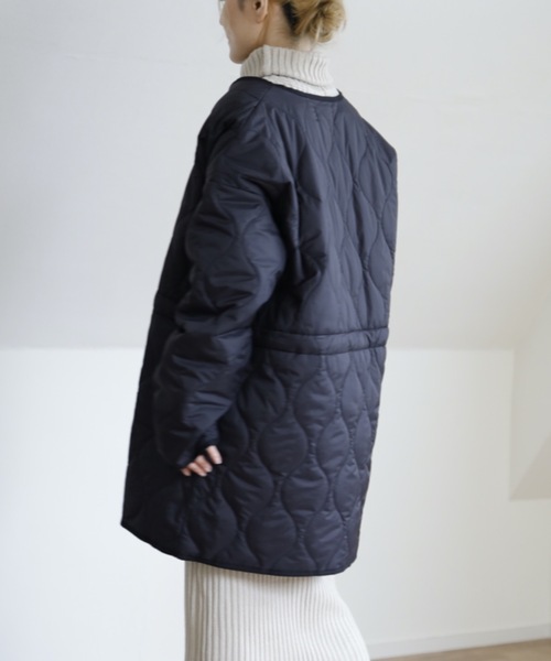 UNFIELD（アンフィールド）の「【UNFIELD キルティングブルゾン】（ブルゾン・レディース・ブラック/カーキ・FREE）」の6枚目の写真