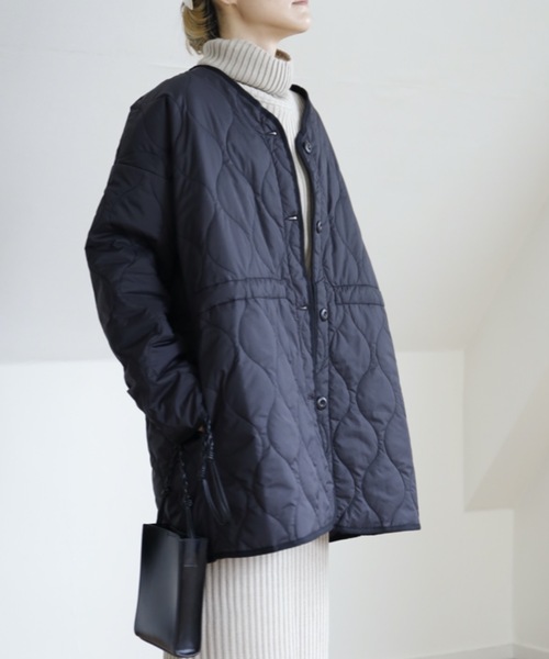 UNFIELD（アンフィールド）の「【UNFIELD キルティングブルゾン】（ブルゾン・レディース・ブラック/カーキ・FREE）」の16枚目の写真