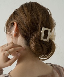 Kastane | ミニスクエアヘアクリップ(バレッタ/ヘアクリップ)