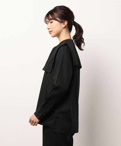 sm2rhythm（サマンサモスモスリズム）の「セーラー襟シャツ（シャツ/ブラウス・レディース・ホワイト/ブラック・ﾌﾘ-）」の3枚目の写真