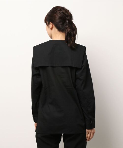 sm2rhythm（サマンサモスモスリズム）の「セーラー襟シャツ（シャツ/ブラウス・レディース・ホワイト/ブラック・ﾌﾘ-）」の4枚目の写真