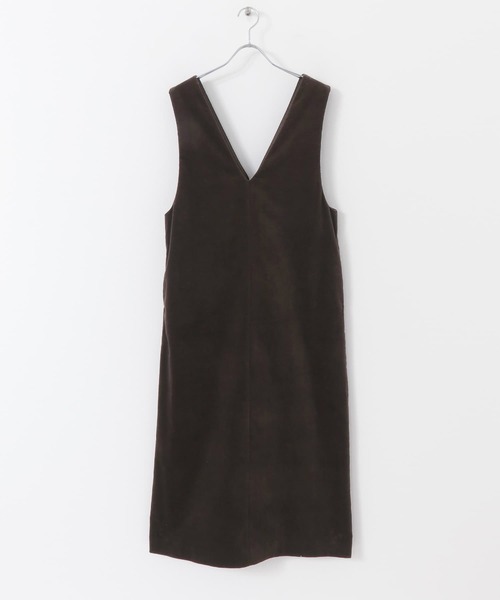 F by ROSSO(エフバイロッソ)の「F by ROSSO コーデュロイジャンパースカート(ワンピース・レディース・ベージュ/ダークブラウン・36/38)」の14枚目の写真