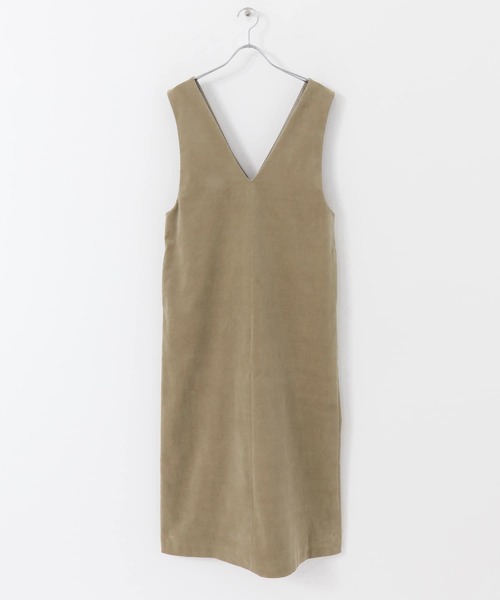 F by ROSSO(エフバイロッソ)の「F by ROSSO コーデュロイジャンパースカート(ワンピース・レディース・ベージュ/ダークブラウン・36/38)」の15枚目の写真