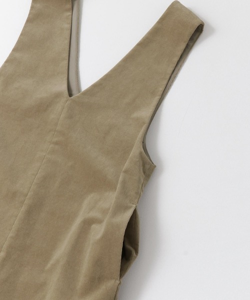 F by ROSSO(エフバイロッソ)の「F by ROSSO コーデュロイジャンパースカート(ワンピース・レディース・ベージュ/ダークブラウン・36/38)」の16枚目の写真