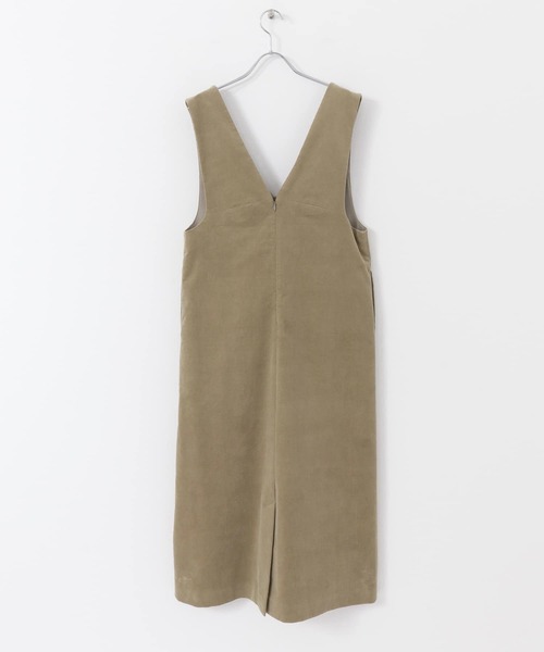 F by ROSSO(エフバイロッソ)の「F by ROSSO コーデュロイジャンパースカート(ワンピース・レディース・ベージュ/ダークブラウン・36/38)」の17枚目の写真