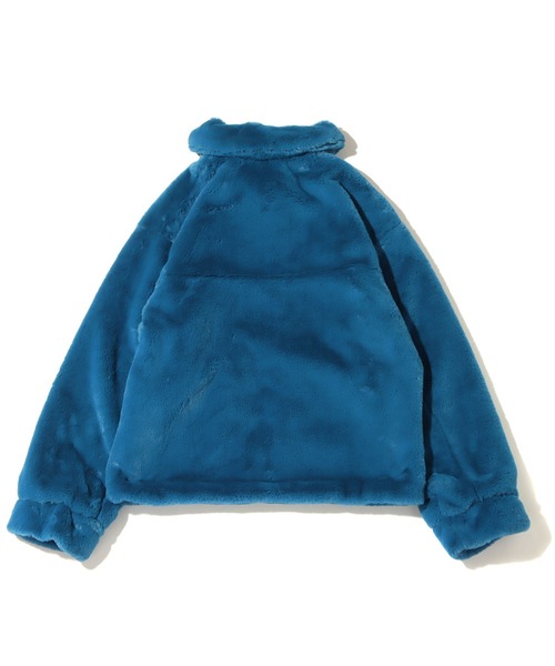 UGG（アグ）の「UGG@mos ステンカラー フェイクファーコート / アグ ステンカラー フェイクファーコート（その他アウター・レディース・ベージュ/ブルー・M/L）」の3枚目の写真