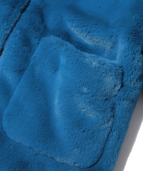 UGG（アグ）の「UGG@mos ステンカラー フェイクファーコート / アグ ステンカラー フェイクファーコート（その他アウター・レディース・ベージュ/ブルー・M/L）」の5枚目の写真