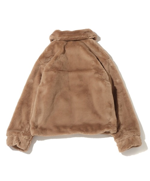 UGG（アグ）の「UGG@mos ステンカラー フェイクファーコート / アグ ステンカラー フェイクファーコート（その他アウター・レディース・ベージュ/ブルー・M/L）」の10枚目の写真