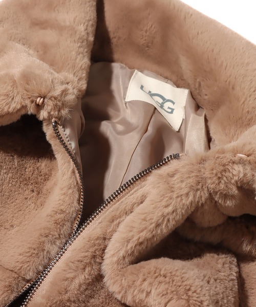 UGG（アグ）の「UGG@mos ステンカラー フェイクファーコート / アグ ステンカラー フェイクファーコート（その他アウター・レディース・ベージュ/ブルー・M/L）」の11枚目の写真