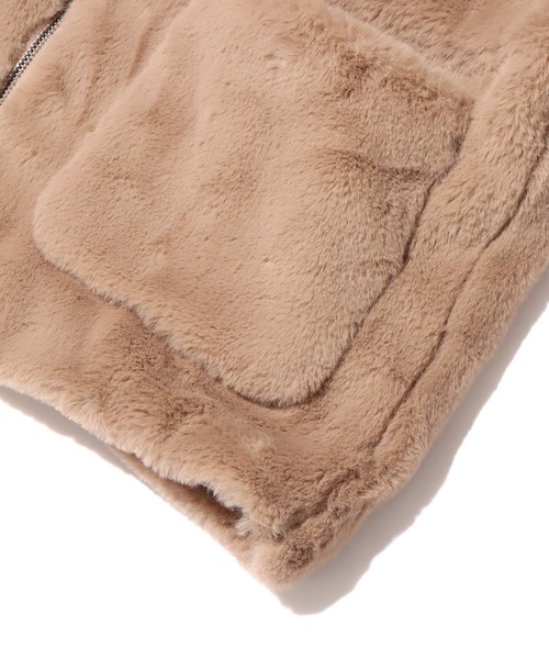 UGG（アグ）の「UGG@mos ステンカラー フェイクファーコート / アグ ステンカラー フェイクファーコート（その他アウター・レディース・ベージュ/ブルー・M/L）」の14枚目の写真