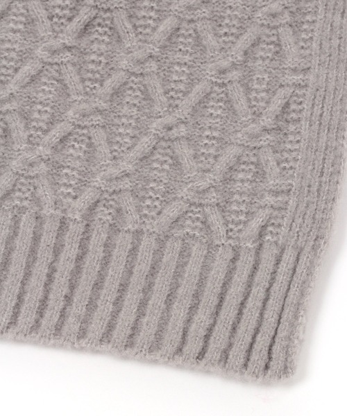 niko and...（ニコアンド）の「オリジナルニットケープ（ストール/ショール・レディース・ベージュ/グレー/モカ・0）」の11枚目の写真